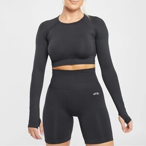 AYBL Empower Seamless Long Sleeve Crop Top
